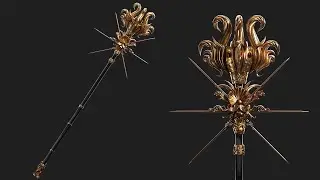 Staff 3d model preview