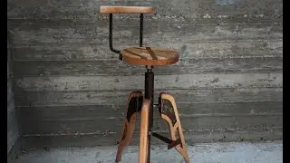 Making a custom wood & steel Bar stool