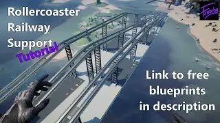 Rollercoaster Railway Support Free blueprints tutorial