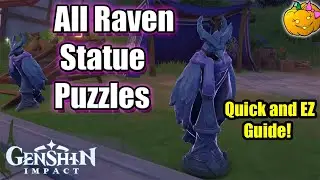 All Raven Statue Puzzles Guide! Twinning Isle - Genshin Impact 2.8 Summertime Odyssey FIschl event