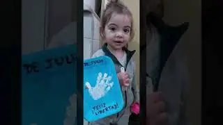 Kinder 1 con ayuda de los más grandes también trabajaron las efemérides 💙🤍💙