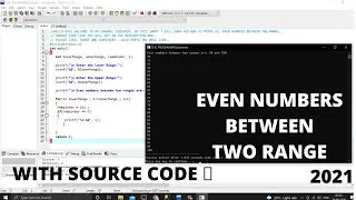 C Program to Print All Even Numbers Between Two Range 🔥 🔥  | Shortest Way | 