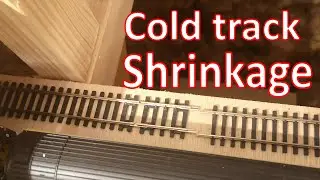 My track shrunk in the cold weather after laying it when it was hot