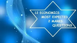 12 ECONOMICS /EXPECTED 2 MARKS FOR PUBLIC /2023-2024/TNSCERT