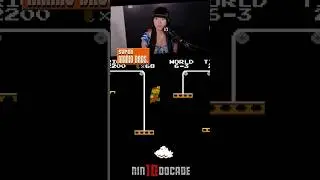 Evelyn Mastering Tricky Jumps in Super Mario Bros. #shorts
