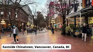 Walking around Eastside Chinatown, Vancouver, Canada, BC, asmr