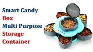 Smart Candy Box Unboxing and Review - Flower Shape Rotating Candy Storage Box