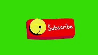 Green Screen Subscribe button
