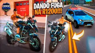 CIDADE MODERNA - DANDO FUGA DE R1200 GS NA CIDADE! *muito movimentado* - MELHOR SERVIDOR GTA MTA RP