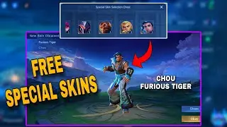 How To Get FREE SPECIAL SKINS in Mobile Legends | Chou Furious Tiger Skin Mobile Legends