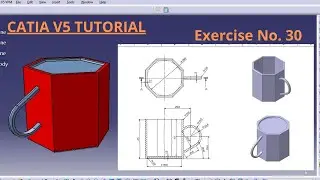 catia v5 practice exercise|catia tutorial for beginner|how to make a cup in catia v5|catia tutorial|