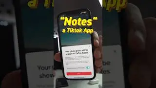 Tiktok Notes App. 