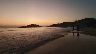 Закат. Пляж Палолем. Южный Гоа.