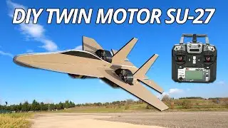 How To Make RC Twin EDF SU-27. Homemade Remote Control Airplane