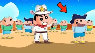 Shinchan Trying To Find Real Kazama In NPC or Die Challenge 😵‍💫🔥 | Roblox NPC or Die | Funny Game 😂