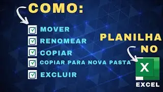 Copiar e mover planilhas no excel