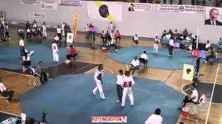 63kg Mahmut Can Karaman vs Isa Aydin (Turkish Junior TKD Championships 2015)