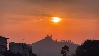 Sun rises