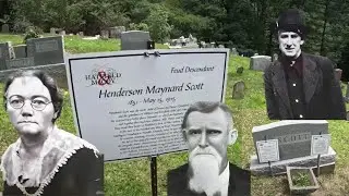 Interesting graves we came across at Julius Scott Cemetery in Hardy Kentucky-Feud Descendants