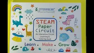 STEAM PAPER CIRCUIT Learning & Coloring book