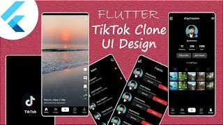 TikTok UI Clone with Flutter | Flutter UI Design | Flutter Tutorials for beginners | Speed Code