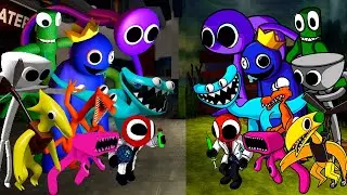 Rainbow Friends 3D VS 2D Rainbow Friends but Chapter 2 | Friday Night Funkin Mod Roblox