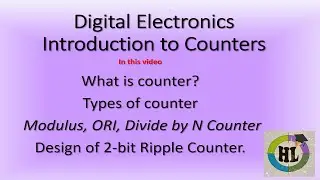 Introduction to Counters|| 2-bit Ripple UP Counter || Digital Electronics