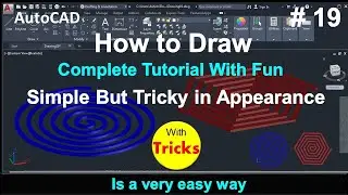 how to create hexagonal mosquito coil in autocad # 19 || 3D || Autocad || annex it || design