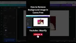 How to Remove Background Image in Canva Free #canva #backgroundremover #canvafree #canvatutorial2023