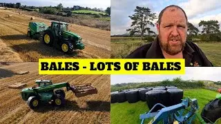 SPRING BARLEY AND 3RD CUT PT 2 - BALES EVERYWHERE