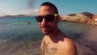 Summer day off.fun time. A day on beach .play with gopro.