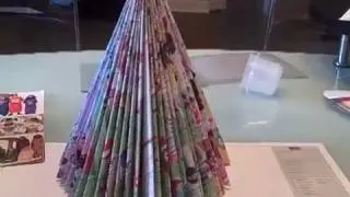 Делаем Ёлку из старых журналов! Recycled Magazine Tree!
