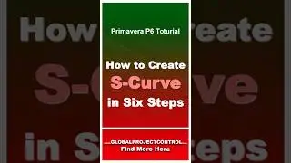 ⏰ How to create the S-Curve in Excel with Primavera P6 Spreadsheet in the Six Steps#primaverap6 #p6
