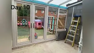 Lean-to conservatory build