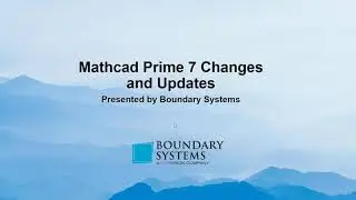 Mathcad Changes & Updates