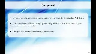 1.6.7 Dynamic Volume Provisioning