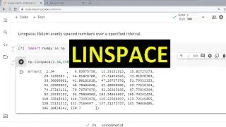 Python 2: Linspace