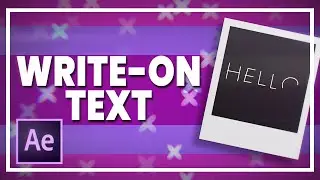 Write On Text || After Effects [Tutorial]