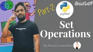 [Python in Telugu]: Python Set Operations | Different Set Operations in Python | Python Set Example