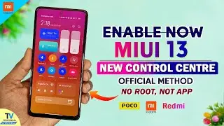 ENABLE MIUI 13 New Control Center 3.0 Colorfully, No Root | New MIUI 13 Control Center Features
