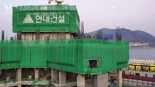 [2018.12.~2021.7.] 현대건설 초고층건물의 대역사 탑다운공법 #힐스테이트이진베이시티 (~2022.5.ing)