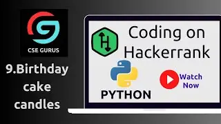 9. Birthday cake candles || Hackerrank || Python