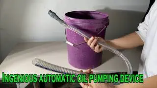 How to make an automatic oil pump using discarded water pipes