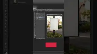 Photoshop | How to set an Image on Billboard , #photoshop , #shorts