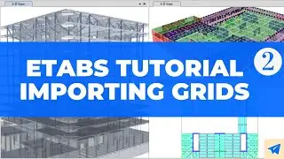 Importing grids from AutoCAD in ETABS | ETABS Tutorial for Building Design