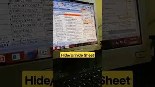 || Hide/Unhide Sheet in Excel || 