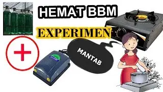 Eksperimen Penghemat Kompor gas dengan bensin kreatif ( kere aktif )