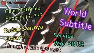 HOW TO CHANGE THE MOTORCYCLE GEAR SET AND CHAIN YAMAHA VEGA SPARK TAURUS BELLATRIX CRYPTON T115