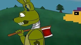 СПРИНГТРАП  С ТОПОРОМ ☘ SPRINGTRAP AND FNAF WORLD  ☘  FNAF КОМИКС № 7