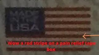 Kinesio Tex Tape I own has Red Stripe on the American Flag like we remember!